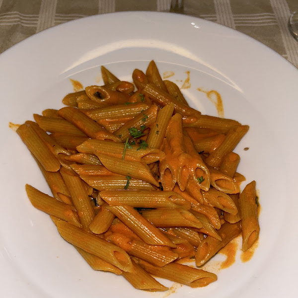 Gf penne with vodka sauce