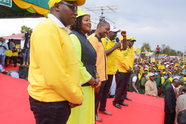 DP William Ruto led the Kenya Kwanza Alliance for campaigns on Saturday, February 26, 2022 in Nyeri County.