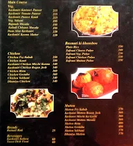 Kashmir For You menu 2