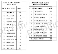 Yashil's Food Court menu 5