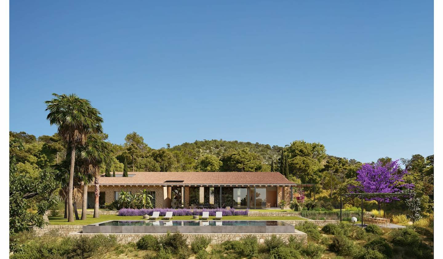 Maison avec piscine et terrasse Santa Maria del Camí