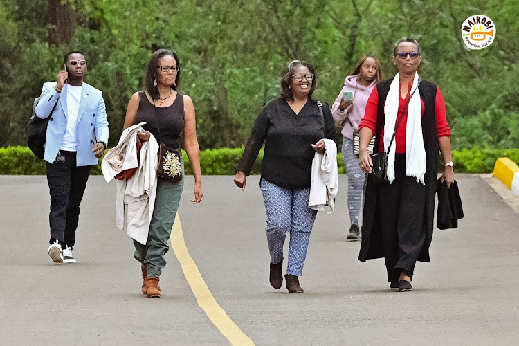 Fans during the Nairobi International Jazz Festival at Bomas of Kenya on October 28, 2023.