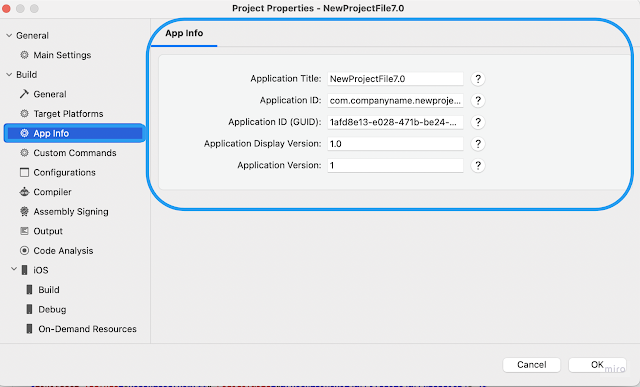 MAUI Shared Application Setting