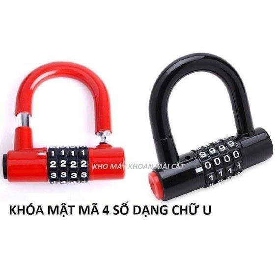 Khóa Mật Khẩu 4 Số, Khóa Chữ U Dạng Mã Số 4 Số An Toàn