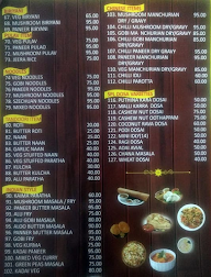 Aarya Bhavan menu 2