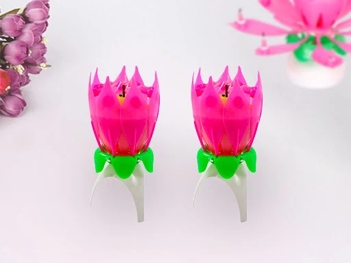 Flower Candle (Pack Of 2)
