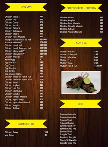 Mahadev Hotel menu 