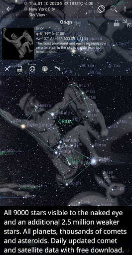 Screenshot Mobile Observatory Astronomy