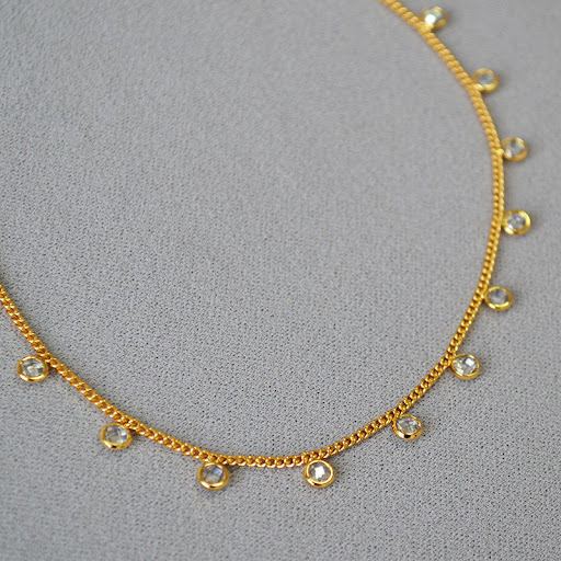 Title 1, Short necklace collarbone chain for women, a st...