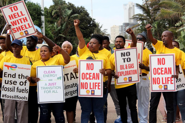 Abahlali baseMjondolo in Durban wing joined the march to oppose blasting in the ocean, saying it affects them as they recently endured floods in KZN in April due to climate change.