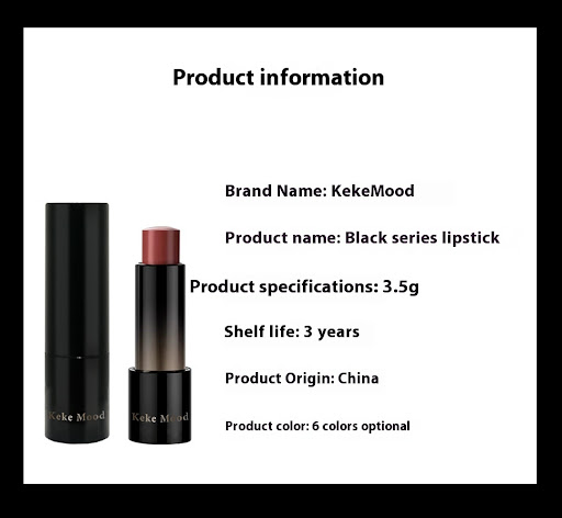 Title 16, Black Yao Series Moisturizing Lipstick with Mir...