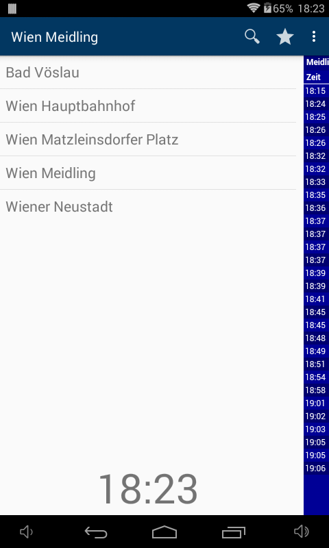 Abfahrtsmonitor Screen 1
