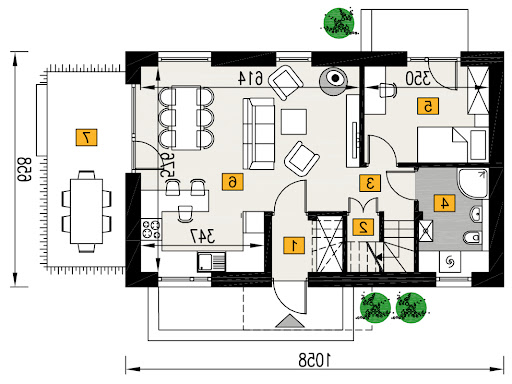 Przebojowy N4 - A111N+AR4 - Rzut parteru