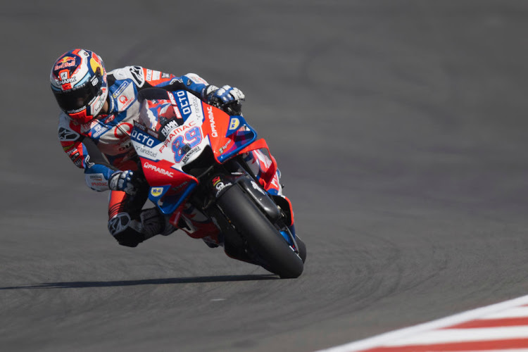 Jorge Martin on track during qualifying for the MotoGP Of The Americas in Austin, Texas.