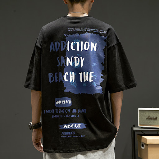 Title 6, Letter Print Half Sleeve Boys Summer T-shirt