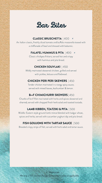 The Forest Kitchen Goa menu 