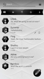 How to mod GO SMS PRO WHITE & BLACK THEME lastet apk for bluestacks