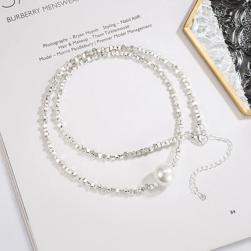 Title 4, Collier petites perles dargent