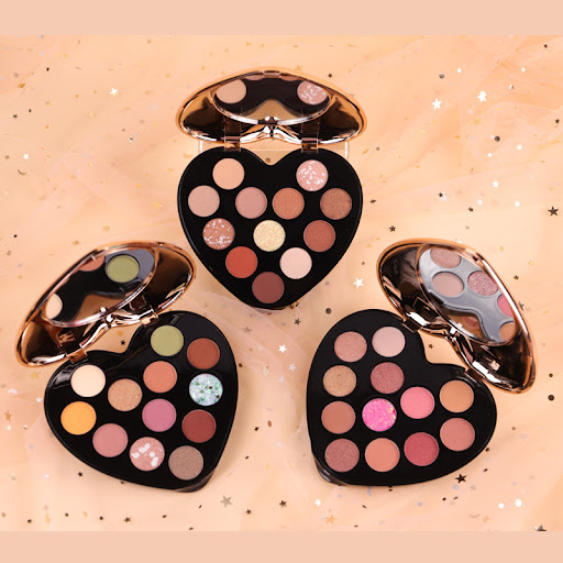 Title 1, Heart-Shaped 12 Color Eyeshadow Palette. Create...