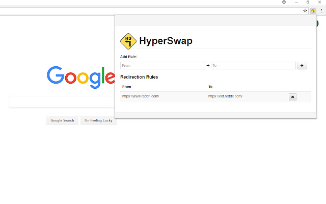 HyperSwap chrome extension