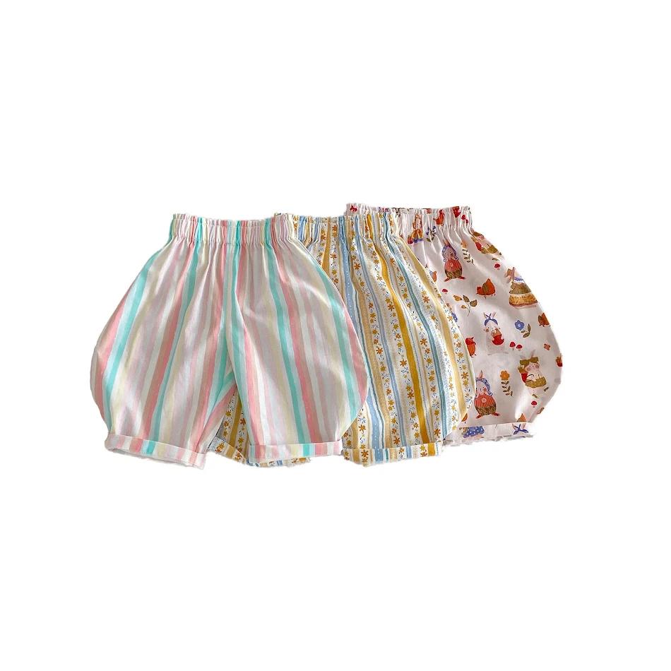 Girls' Anti-Mosquito Pants Striped Floral Casual. Comfortable, Stylish Protection from Mosquitoes for Everyday Wear and 