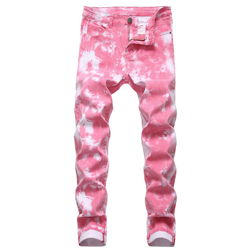 Title 8, Slim-fit fashion printed mens split trousers. ...