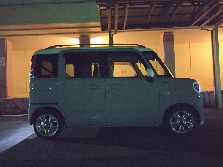スペーシアのMINI 純正ホイール・純正流用・純正車高・公衆電話・純正ホイール流用に関するカスタム事例の投稿画像3枚目