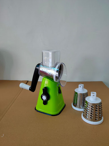 Title 3, Multi-functional Hand Drum Vegetable Cutter Sli...