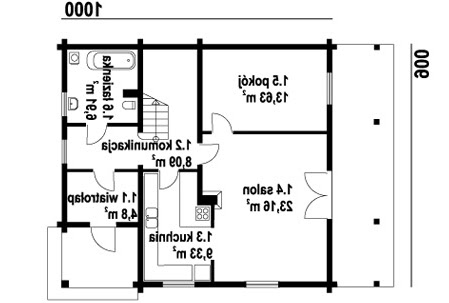 Osiek dw9 - Rzut parteru