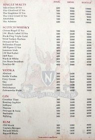 Imperial Lancers - Restaurant & Bar menu 1