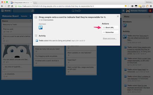 Trello Short URL