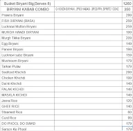 Coal Flame Biryani menu 1