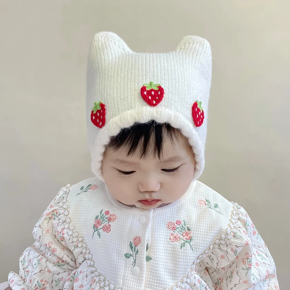 Baby Winter Warme Wollen Muts Bescherm je baby tegen de kou met deze zachte wollen muts. Ideaal om het hoofd en de oren warm en comfortabel te houden.