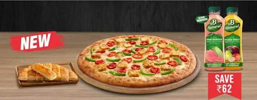 Pizza & Juice Partnership - Paneer Spl Comb (Meal For 2)