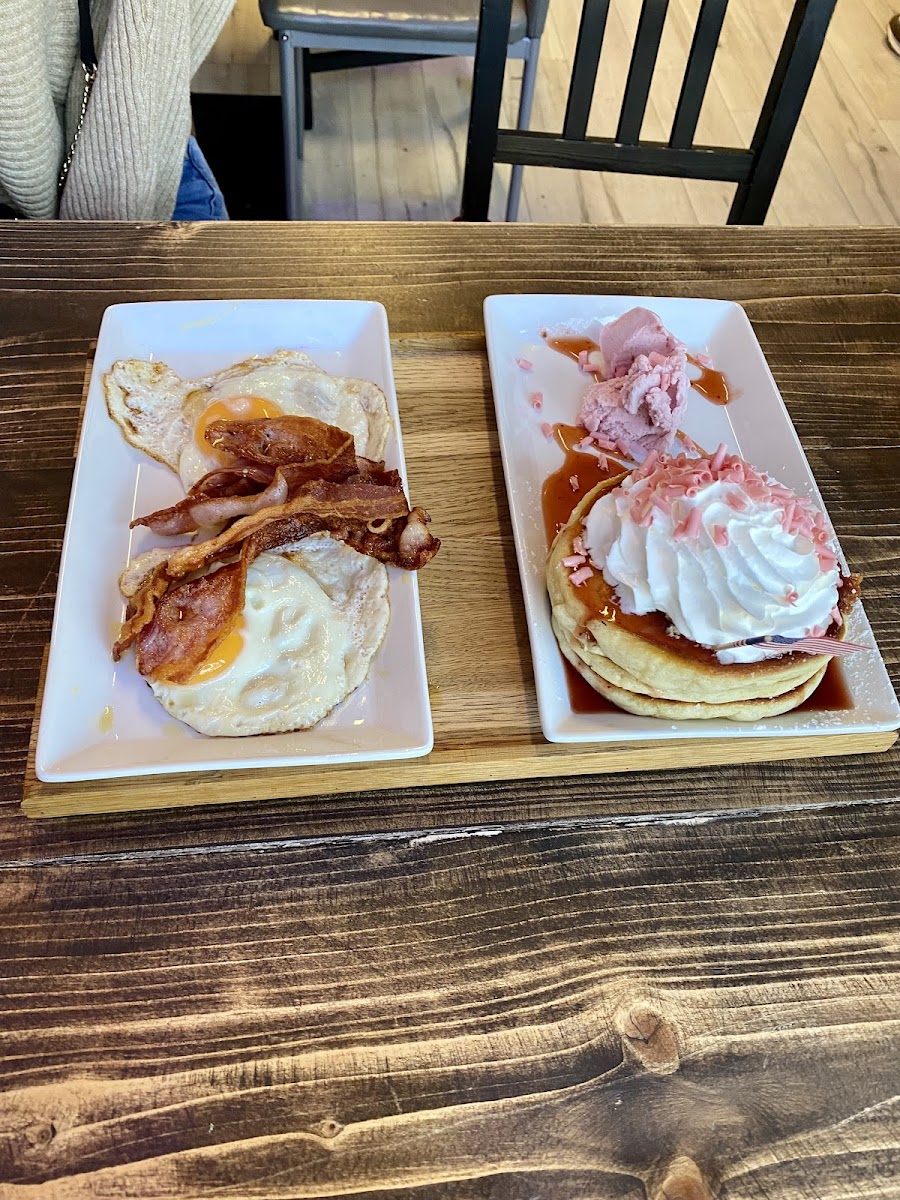 Strawberry Tower Pancakes