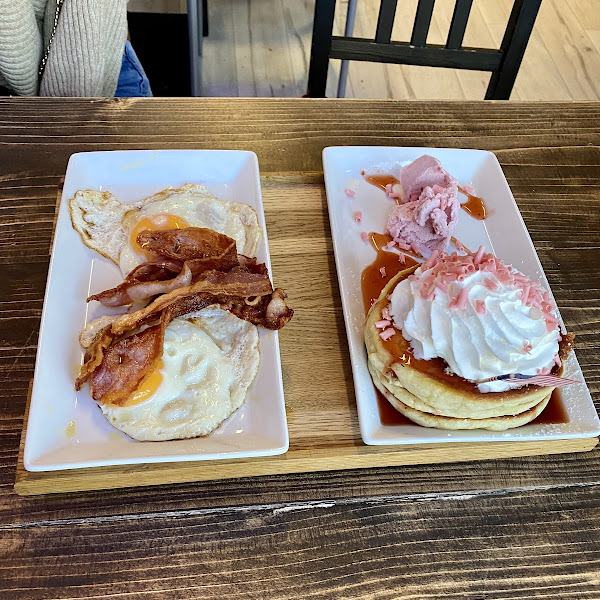 Strawberry Tower Pancakes