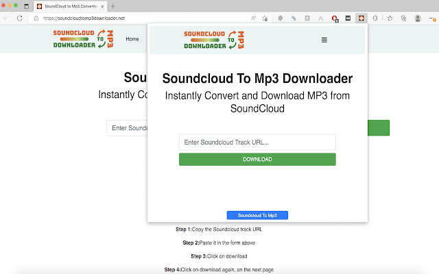 SoundCloud To MP3 - SoundCloud Downloader chrome extension