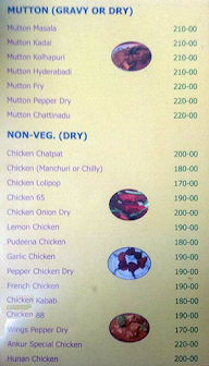 Ankur Restaurant menu 4