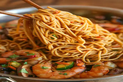 Prawns Chilli Basil Bowl Noodle