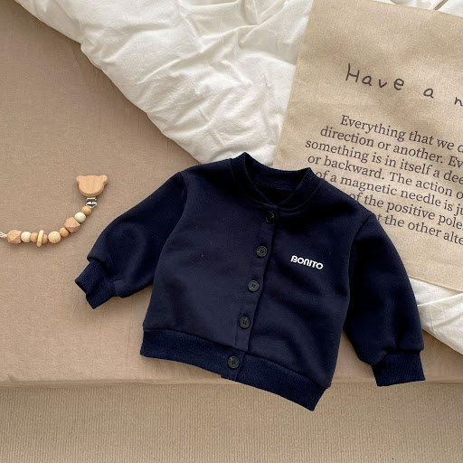 Title 6, Childrens Fleece-lined Cardigan Sweater with E...