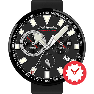 V-Revolution Black&Red watchface by Archimedes