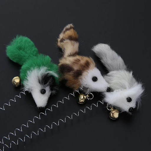 1/3Pcs Elastic Feather False Mouse Bottom Sucker Toys Funny Cat Toys for Cat Kitten Playing Pet Seat Scratch Toy Pet Cat