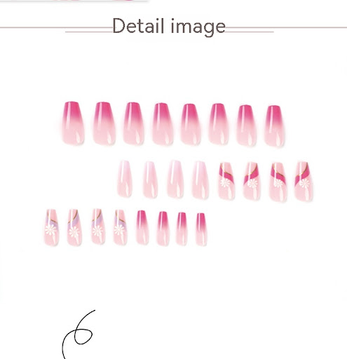 Title 2, Nail Stickers Purplish Red Color Block Wave des...