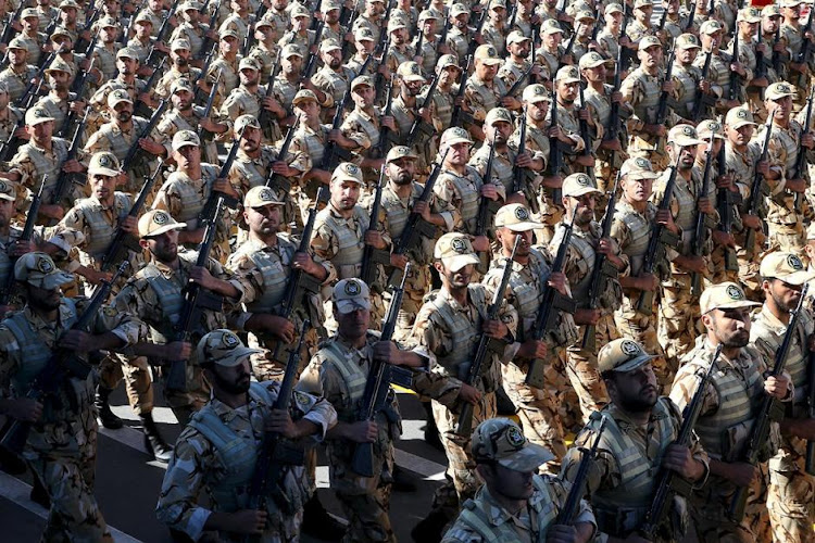 Iranian soldiers march during a military parade marking National Army Day in Tehran, Iran, April 17, 2016. Picture: REUTERS