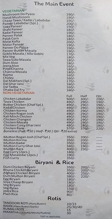 Grill Kitchen menu 