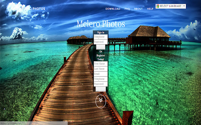 MeleroPhotos chrome extension