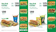 Subway menu 6