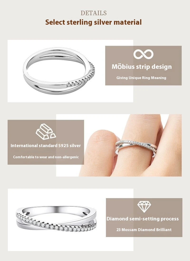 Title 2, Bague de petit doigt de luxe en moissanite, un ...