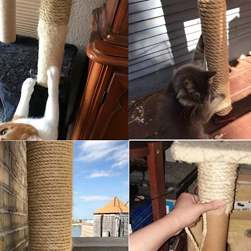 1pc-10mNatural Sisal Rope Cat Scratcher Rope Tree Scratching DIY Toy Paw Claw Furniture Protector Scratching Post Cat Ac