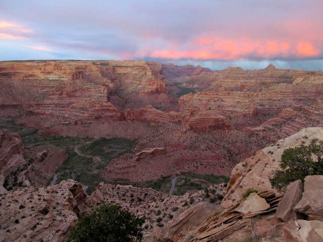 Sunset progression at the Wedge Overlook (3 of 4)